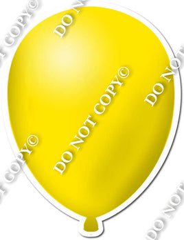 Flat - Yellow Balloon - Style 2