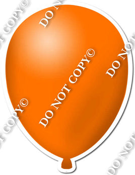 Flat - Orange Balloon - Style 2