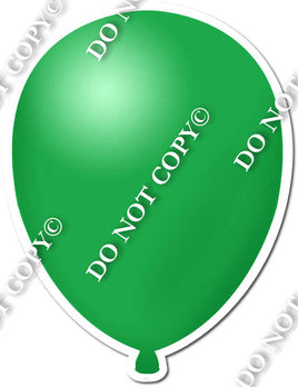 Flat - Green Balloon - Style 2