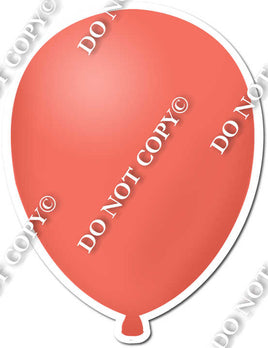 Flat - Coral Balloon - Style 2