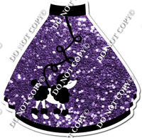 Sparkle Purple - Poodle Skirt w/ Variants