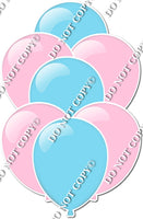 Baby Pink & Baby Blue - Balloon Bundle with Highlight