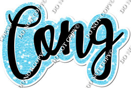 Split Cursive - Baby Blue - CONG & RATS