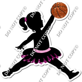Girl Silhouette - Basketball w/ Variants