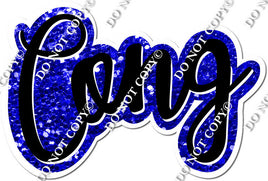 Split Cursive - Blue - CONG & RATS
