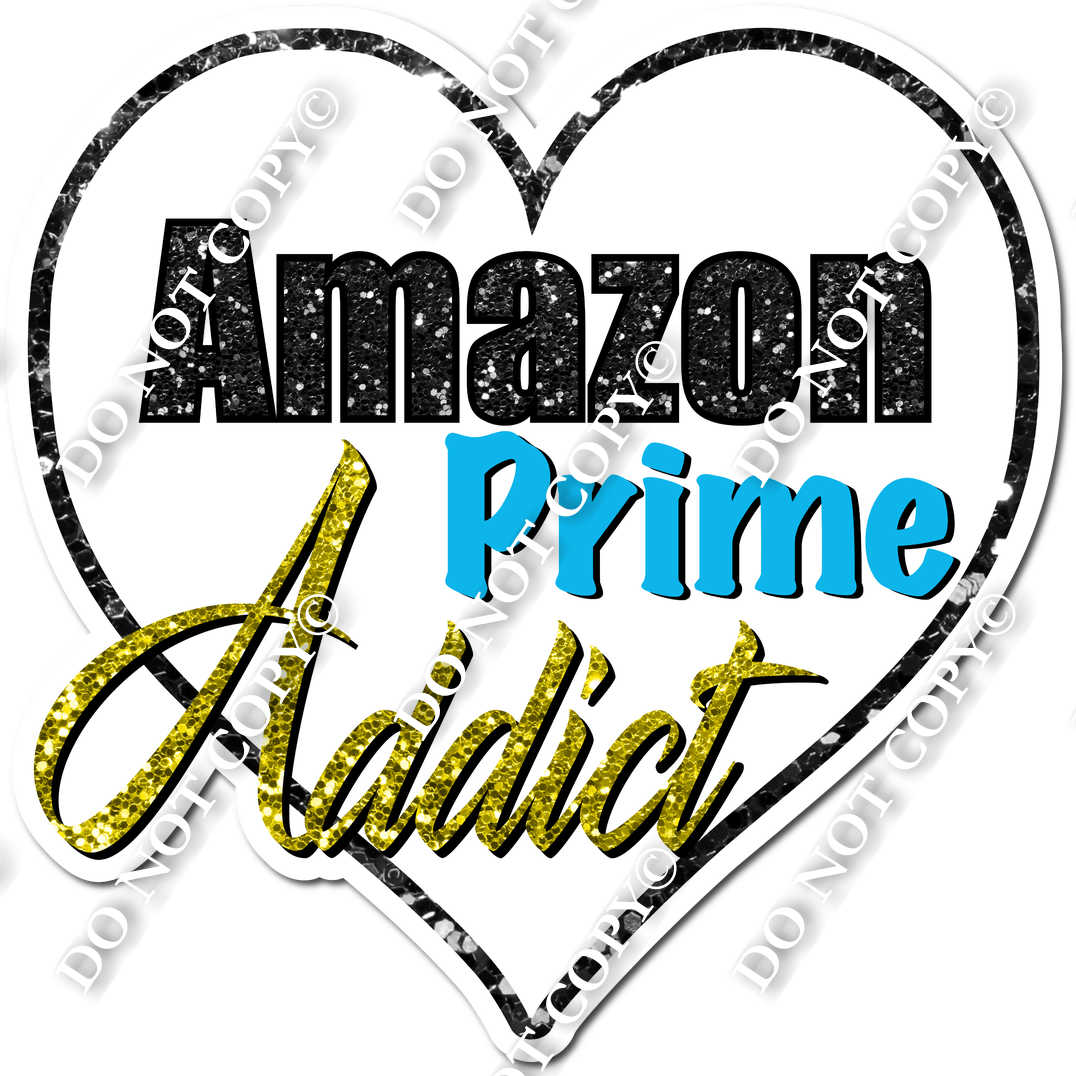 Prime Addict White Prime Addict Heart| Sign Swag USA