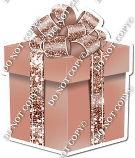 Sparkle - Rose Gold & Rose Gold Ribbon Present - Style 4