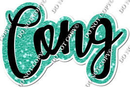 Split Cursive - Mint - CONG & RATS