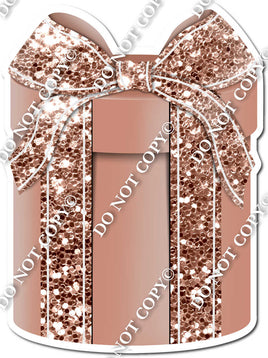 Sparkle - Rose Gold & Rose Gold Ribbon Present - Style 3