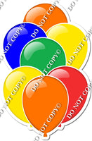 Flat Multicolor Balloon Bundle
