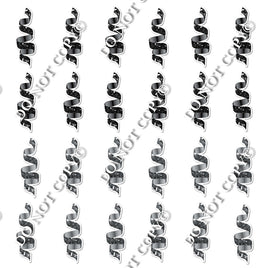 24 pc Sparkle - Black, Silver Streamers