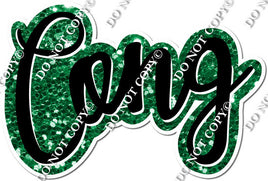 Split Cursive - Green - CONG & RATS