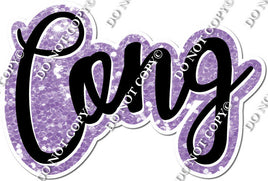 Split Cursive - Lavender - CONG & RATS