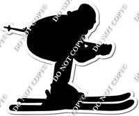 Skiing Guy Silhouette w/ Variant