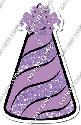 Lavender Sparkle & Flat Lavender Party Hat w/ Variants