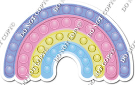 Pastel Rainbow Pop it - Rainbow