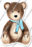 Teddy Bear Wearing Baby Blue Scarf w/ Variants