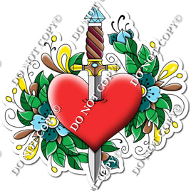 Traditional Tattoo - Knife Through Heart