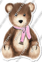 Teddy Bear Wearing Baby Pink Scarf w/ Variants