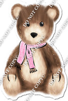 Teddy Bear Wearing Baby Pink Scarf w/ Variants