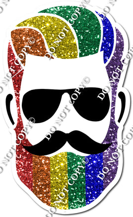 Guy's Face - Rainbow w/ Variants