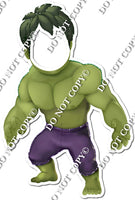 Green Superhero Face Cutout w/ Variants