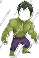 Green Superhero Face Cutout w/ Variants