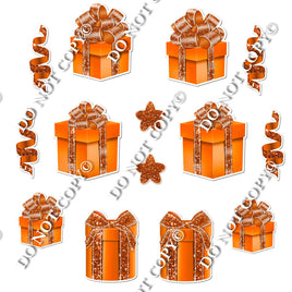 14 pc Orange Present Set Flair-hbd0525