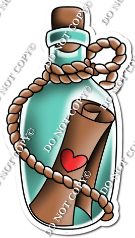 Traditional Tattoo - Message in a Bottle