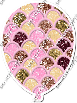 Pink Mermaid Sparkle Balloon