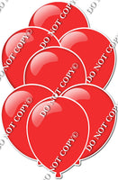 Red - Balloon Bundle with Highlight