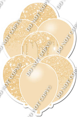 Sparkle & Flat Champagne Balloon Bundle