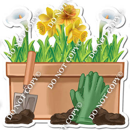Gardening Supplies and Daffodils