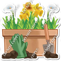 Gardening Supplies and Daffodils