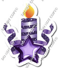 Purple Cake Topper