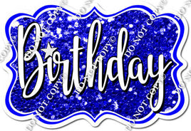 Sparkle Blue Birthday Statement w/ Variant