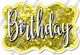 Sparkle Yellow Birthday Statement w/ Variant