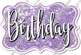 Sparkle Lavender Birthday Statement w/ Variant
