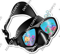 Scuba Mask with Ocean Reflection