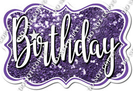 Sparkle Purple Birthday Statement w/ Variant