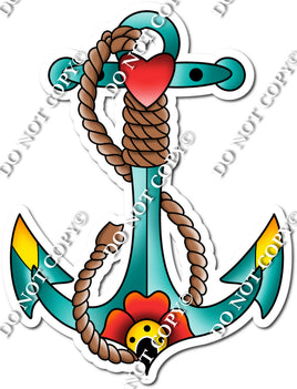 Traditional Tattoo - Ships Anchor with Rope