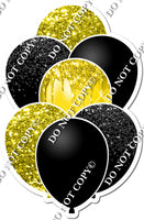 Yellow & Black Balloon Bundle