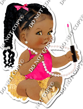 Girl Baby with Pearl Necklace w/ Variants