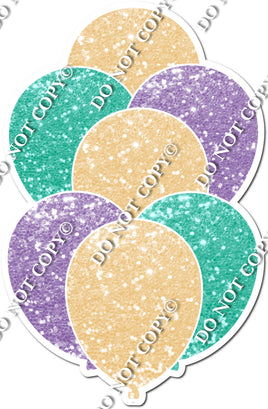 Sparkle Champagne, Mint, Lavender Balloon Bundle
