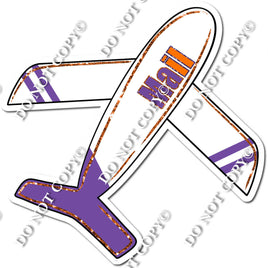 White & Purple Plane