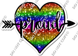 Proud Heart Statement - Rainbow w/ Variants