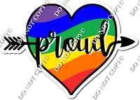 Proud Heart Statement - Rainbow w/ Variants
