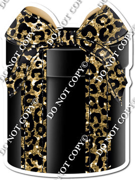 Sparkle - Gold Leopard & Black Round Present - Style 3