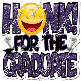 Honk for the Graduate - Purple Sparkle