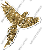 Gold Sparkle Bird Silhouette w/ Variants